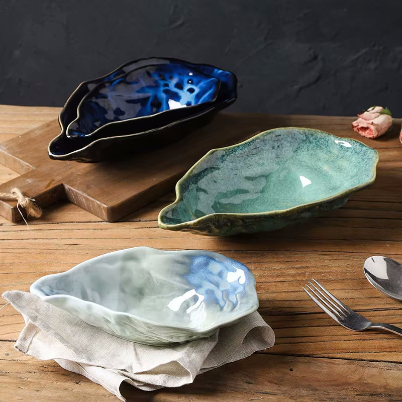 Seashore Oyster Formte Keramik Dekorative Serveware
