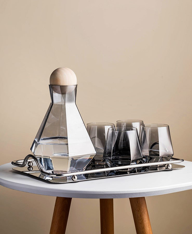 Nordischer Stil Fraktal Glas Karaffe & Cups