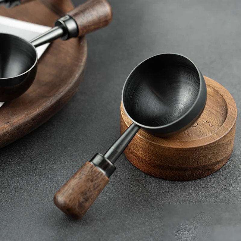 Luxus Barista Holz & Edelstahl Kaffee Scoops