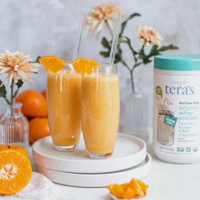 Einfach Tera's Laktosefreie organische Molkenprotein Plain Ungesüßt 34 g