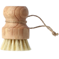 Natural Fiber Round Scrub Brush mit Holzgriff