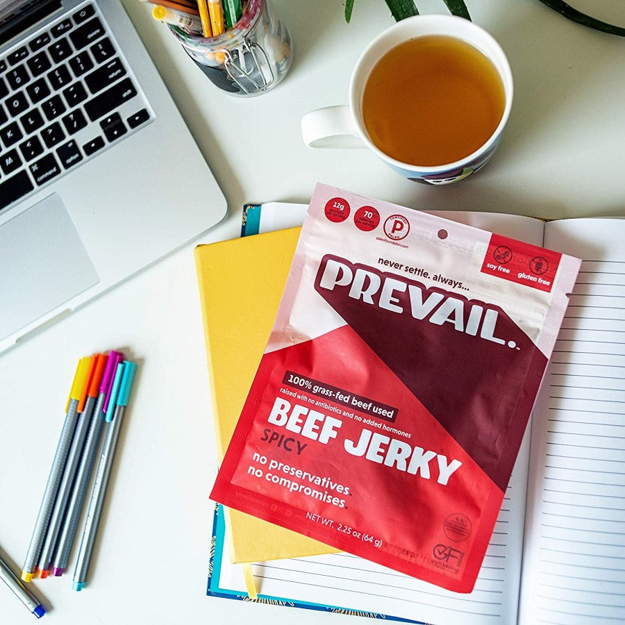 Vorherrschend Gras gefüttertes Rindfleisch Jerky Spicy 64 g