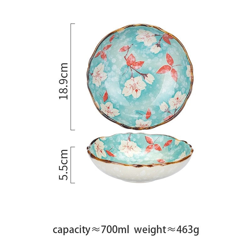 Farmhouse Stil Blumen Ceramic Bowls