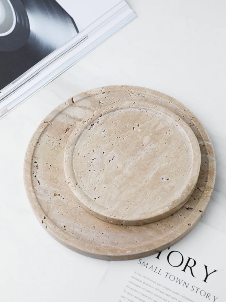 Chiaro Travertin Stein Dekorative Trays