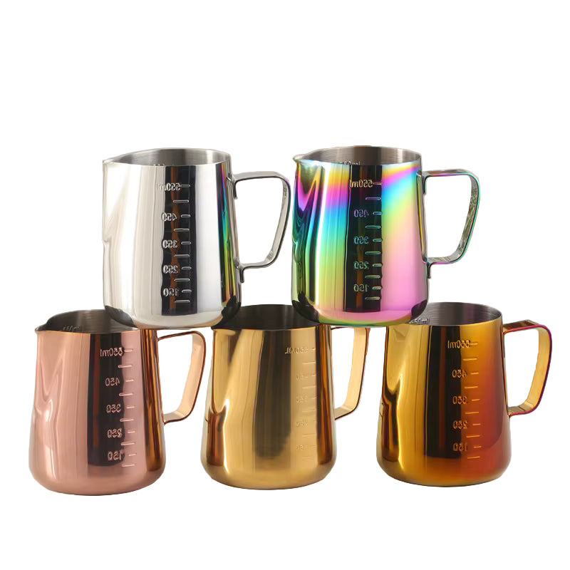 Edelstahl Chic Schaum Pitcher mit Messungen