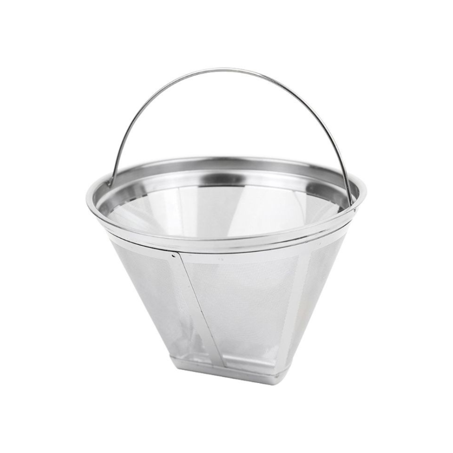 Wiederverwendbarer Edelstahl Nr. 4 Cone Coffee Filter Basket