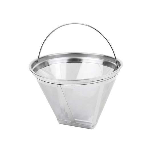 Wiederverwendbarer Edelstahl Nr. 4 Cone Coffee Filter Basket