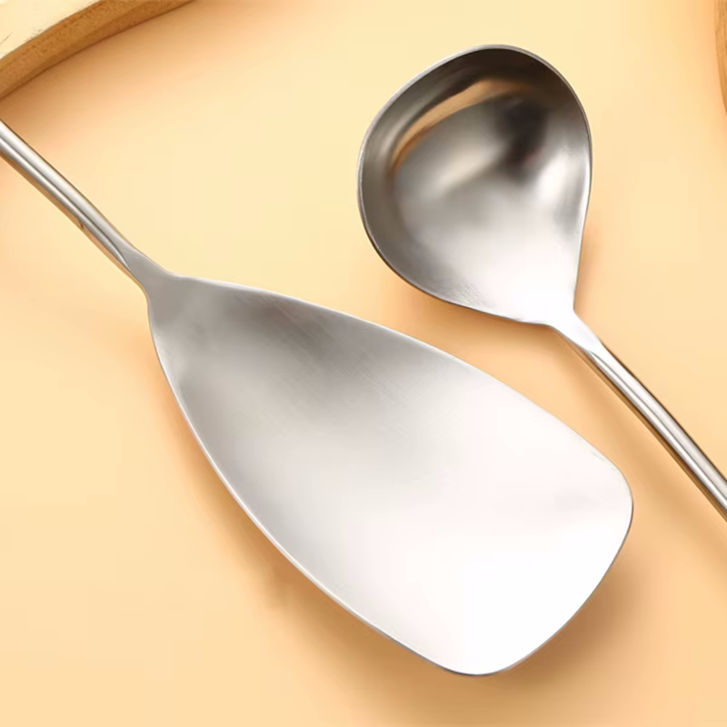 Luxus Chef Sleek Wood & Edelstahl Küchenwerkzeuge