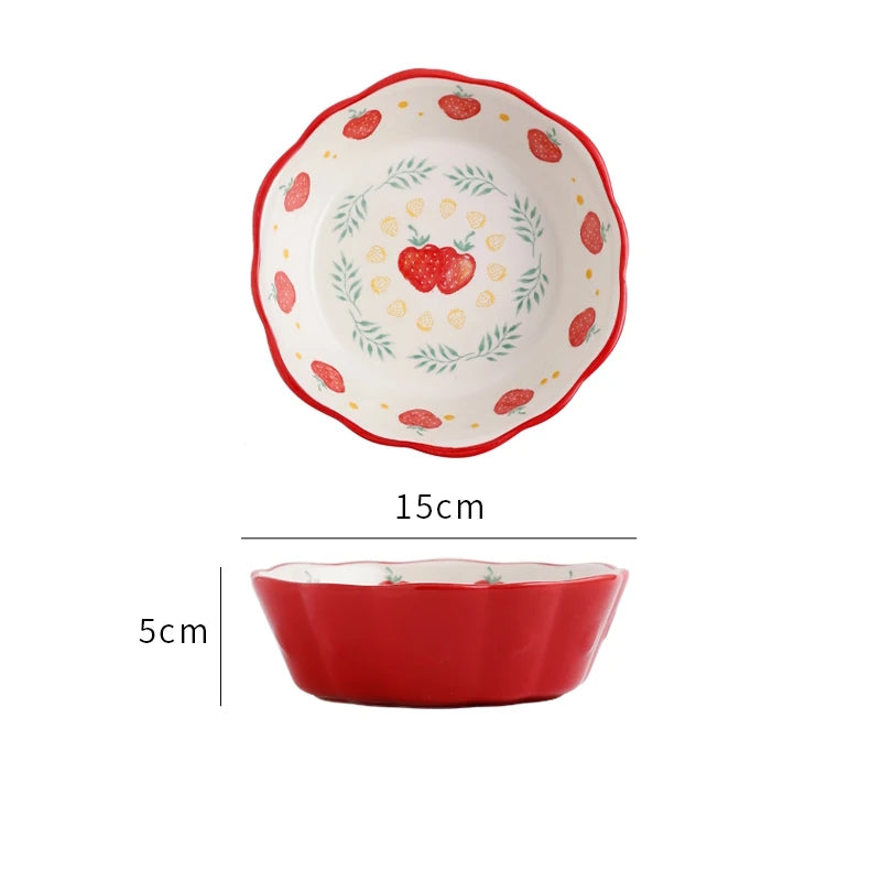 Cottage Vintage Style Fruchtige Keramikschalen