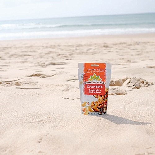 Sunshine Nut Co Whole geröstete Cashewnüsse Funken der Gewürze 198 g