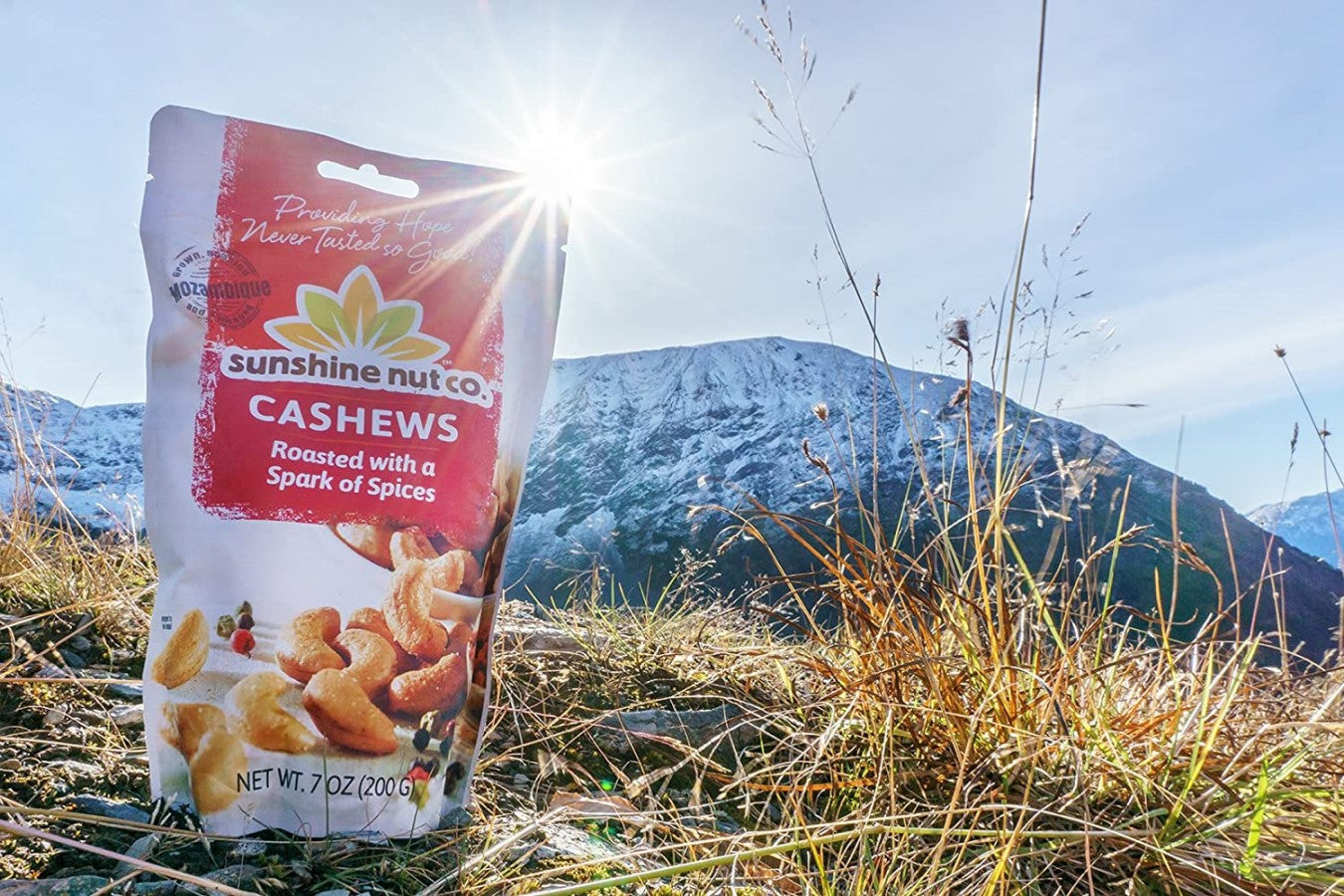 Sunshine Nut Co Whole geröstete Cashewnüsse Funken der Gewürze 198 g