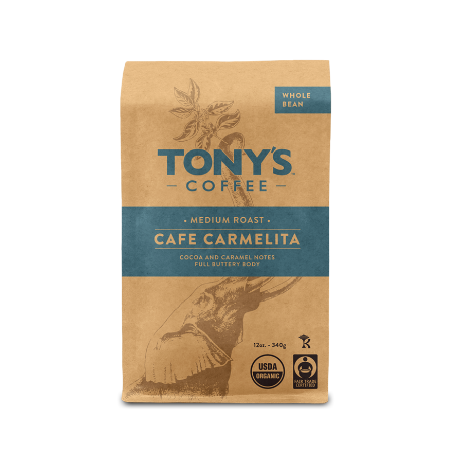 Tony's Coffee Organic Cafe Carmelita Medium Rösten Ganze Bohne 34 g