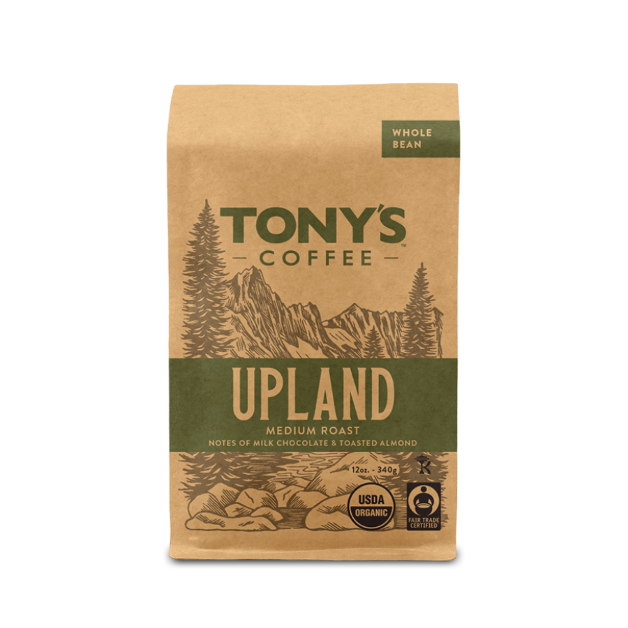 Tony's Coffee Organic Upland Medium Roast Whole Bean 34 g