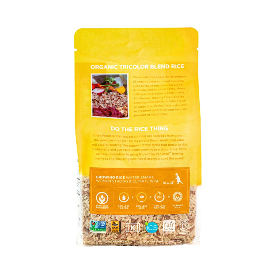 Lotus Foods Organic Heirloom Tricolor Blend Reis 425 g