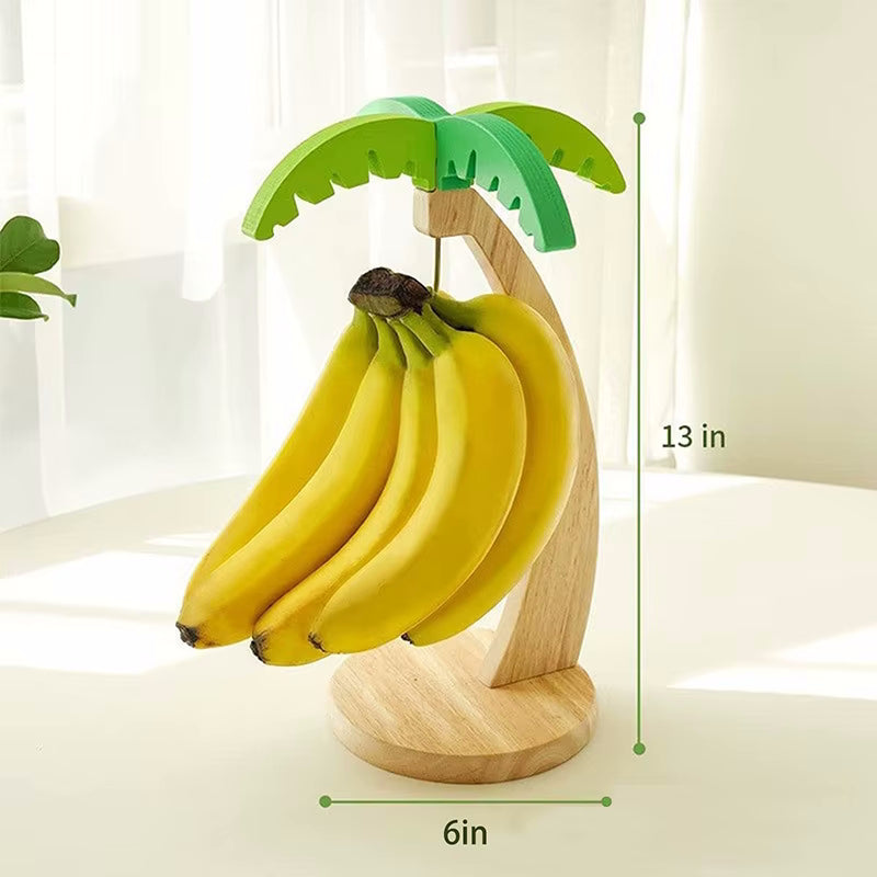 Tropische Palmenbaum Holz Countertop Bananenhänger