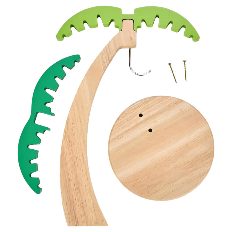 Tropische Palmenbaum Holz Countertop Bananenhänger