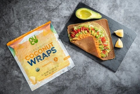 NUCO Organic Coconut Wraps Kurkuma 7 g