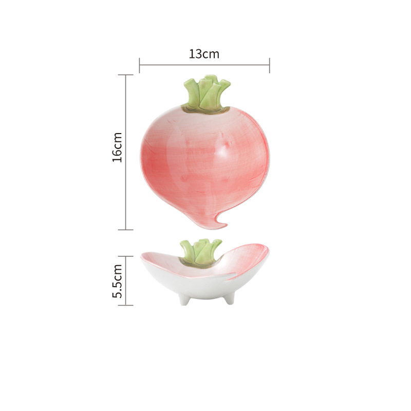Pflanzliche geformte Keramik Dekorative Serveware