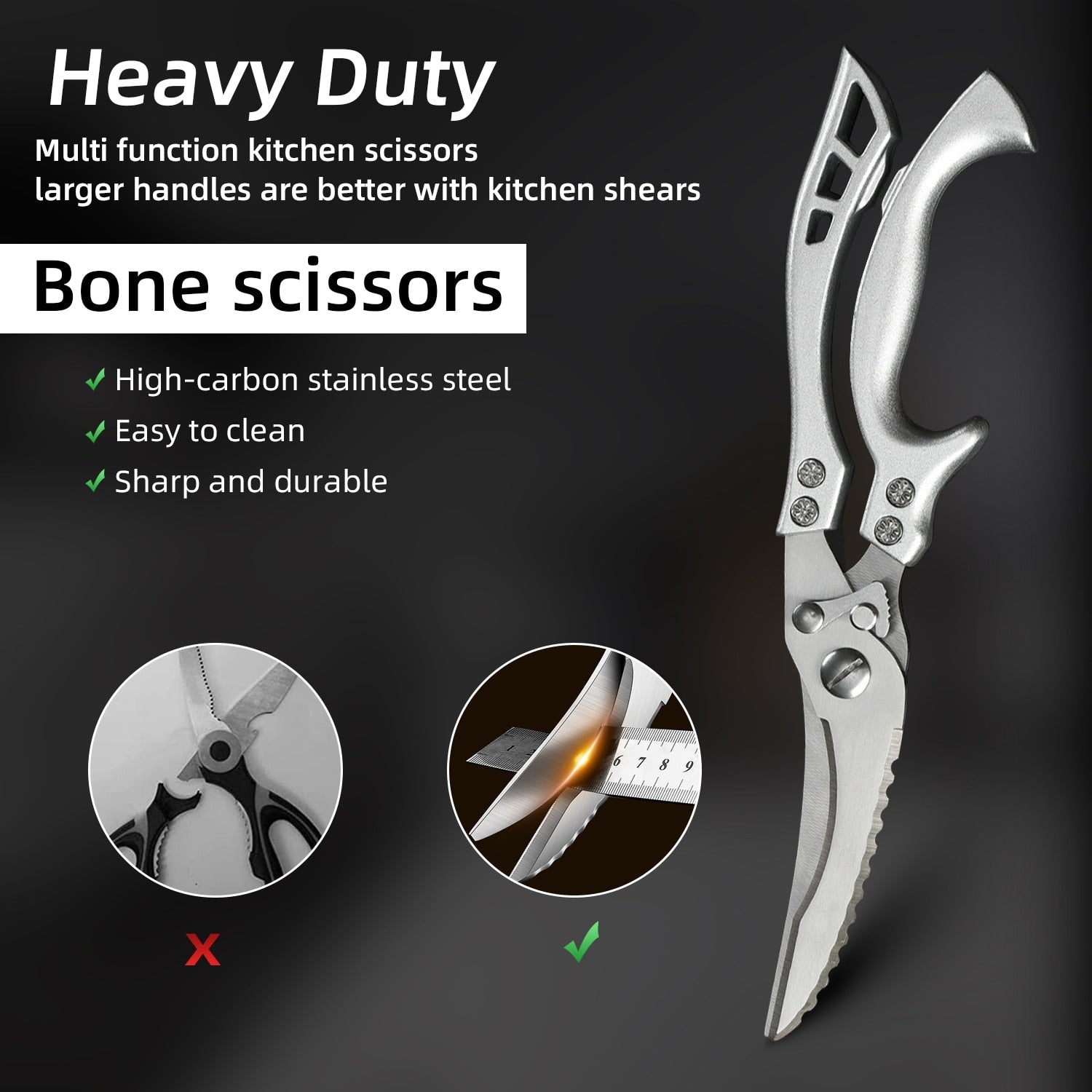 Heavy Duty Edelstahl Pro Küchenscheren