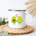 Adorable Avocado Edelstahl Emaill Camp Becher