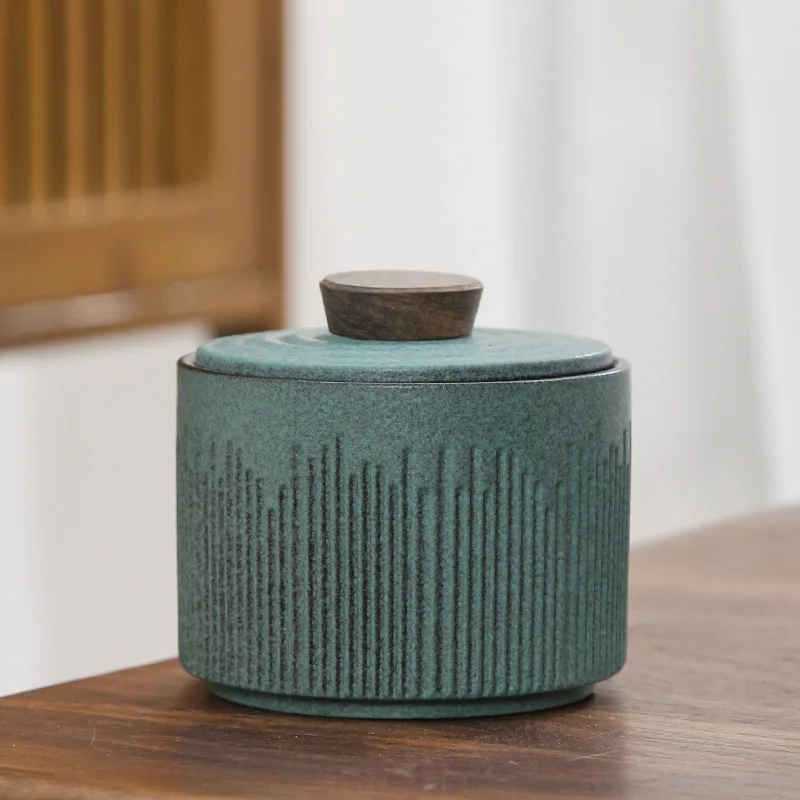 Tahoe Style Keramik Countertop Tee Caddy Storage Jar