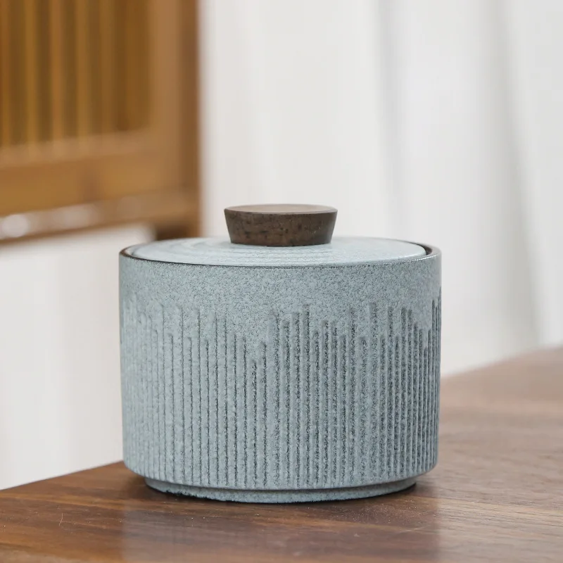 Tahoe Style Keramik Countertop Tee Caddy Storage Jar