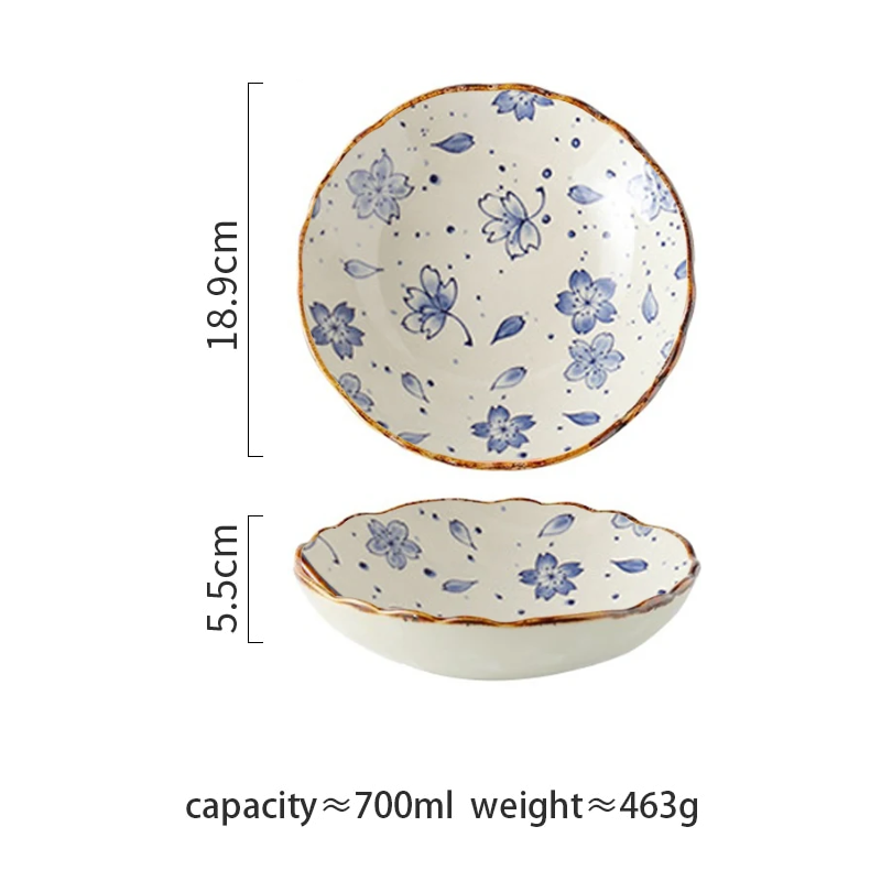 Farmhouse Stil Blumen Ceramic Bowls