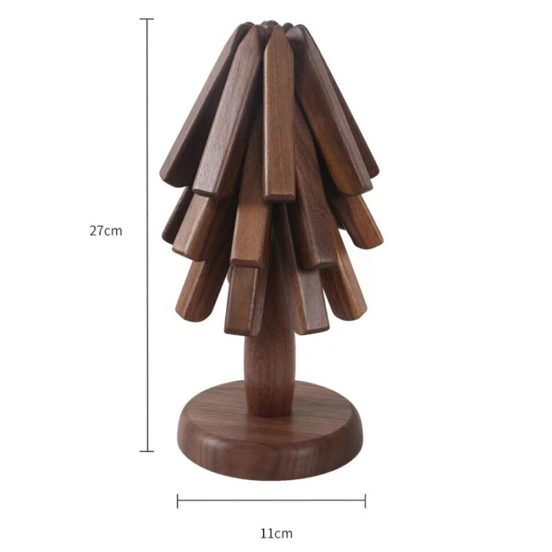 Holz kollabierbar Hot Pad Trivet Tree