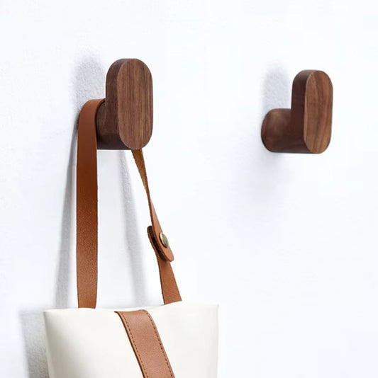 Moderne Naturforscher Oval Wood Wall Mounted Hook