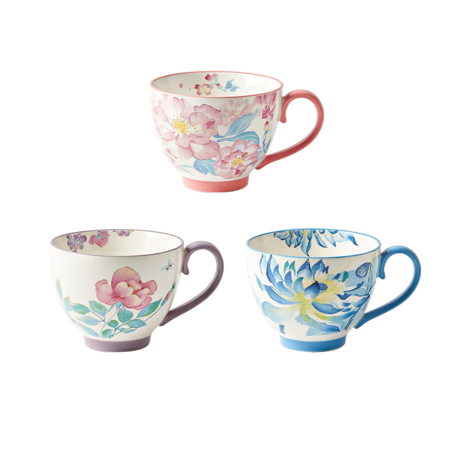 Aquarell Garten Stil Keramikbecher