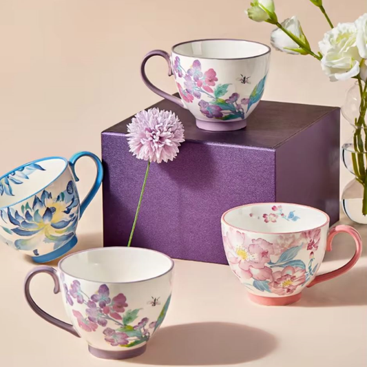 Aquarell Garten Stil Keramikbecher