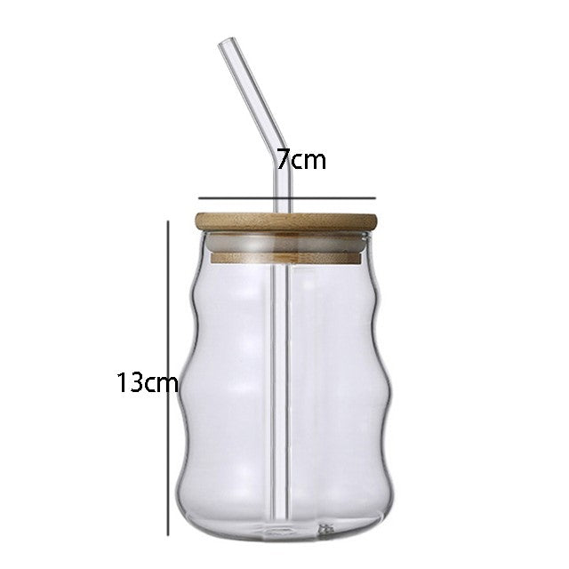 Glasgetränk Tumblers mit Bambus Lids & Straws