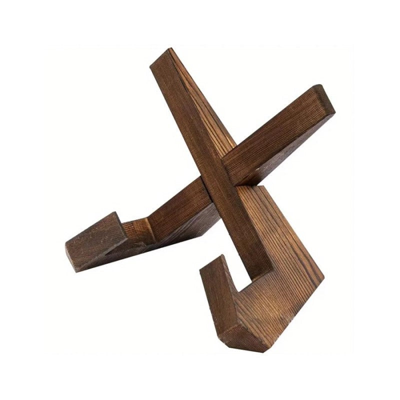 Holz-Kochbuch Rezept Stehen Kreuz Design Holder