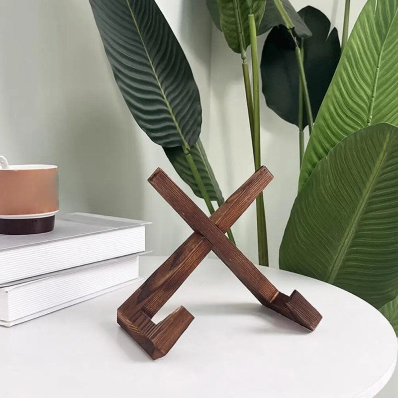 Holz-Kochbuch Rezept Stehen Kreuz Design Holder