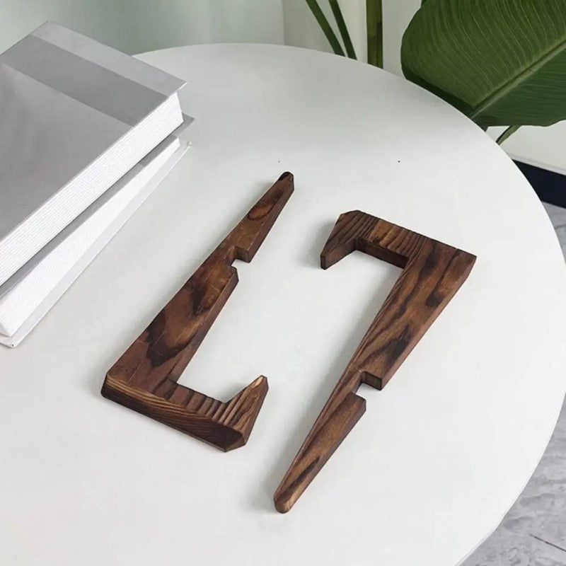 Holz-Kochbuch Rezept Stehen Kreuz Design Holder