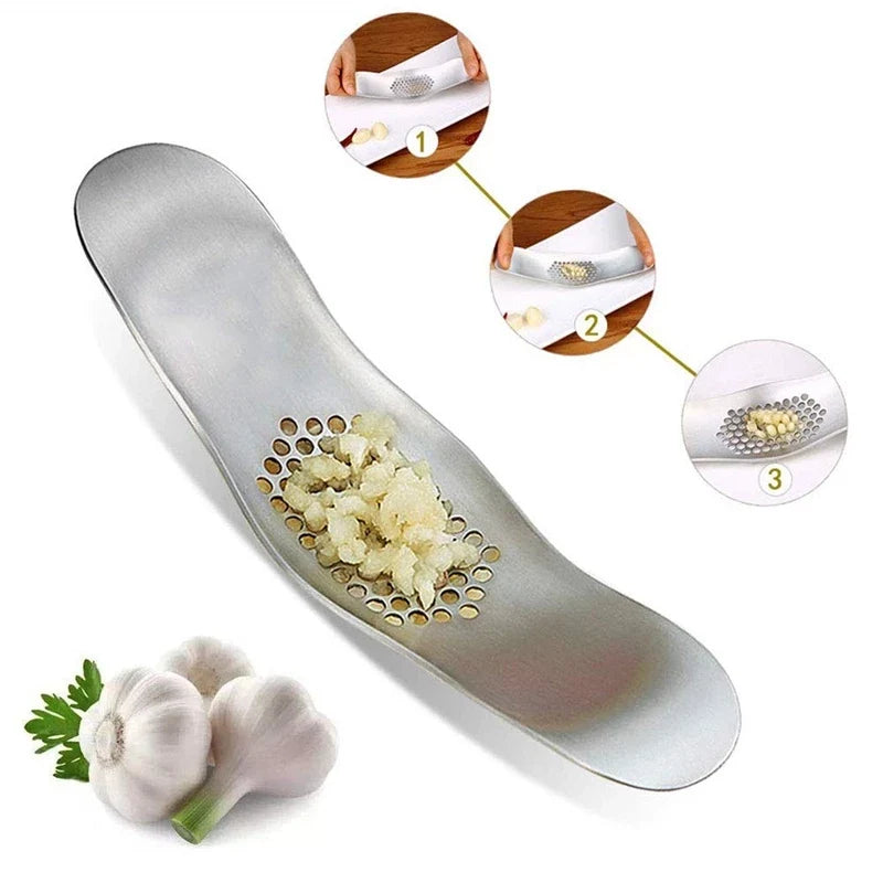 Edelstahl-Knoblauch Rocker Press