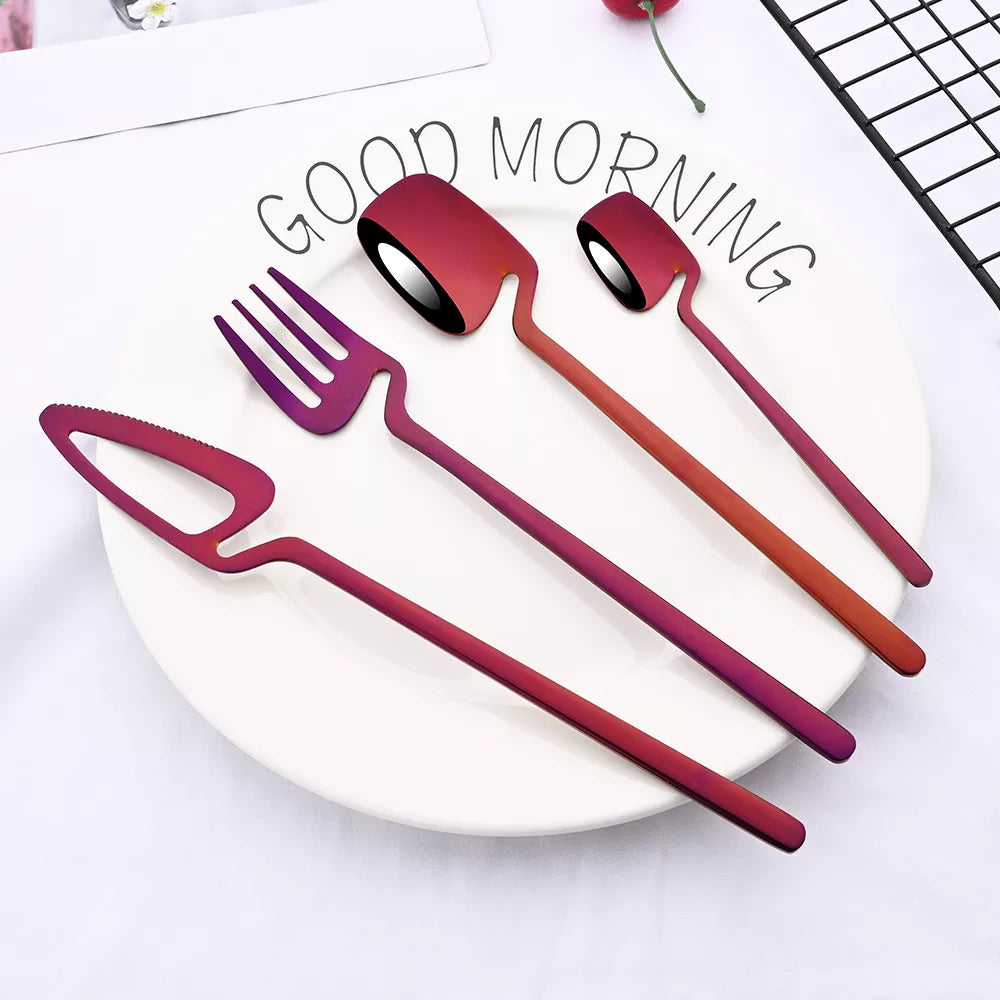 Surreale Edelstahl-Flatware 16-teiliges Set